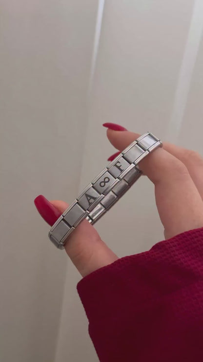 BRAZALETE ESTILO ITALIANO UNISEX PERSONALIZABLES