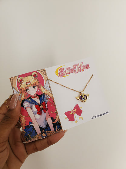 COLLAR SAILOR MOON ELEGANTE CRISTAL  DE CIRCONIA