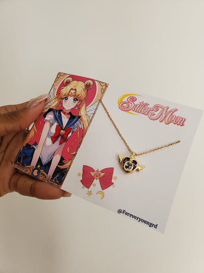 COLLAR SAILOR MOON ELEGANTE CRISTAL  DE CIRCONIA