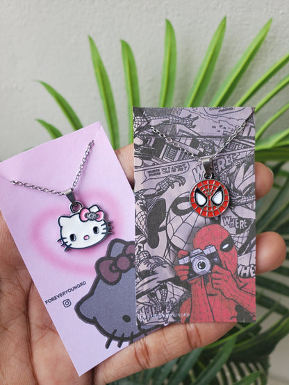 COLLAR SPIDERMAN EL HOMBRE ARAÑA UNISEX MINIMALISTA