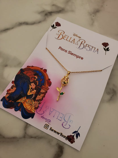 COLLAR TULIPÁN TALLO LARGO  ELEGANTE CRISTAL DE CIRCONIA