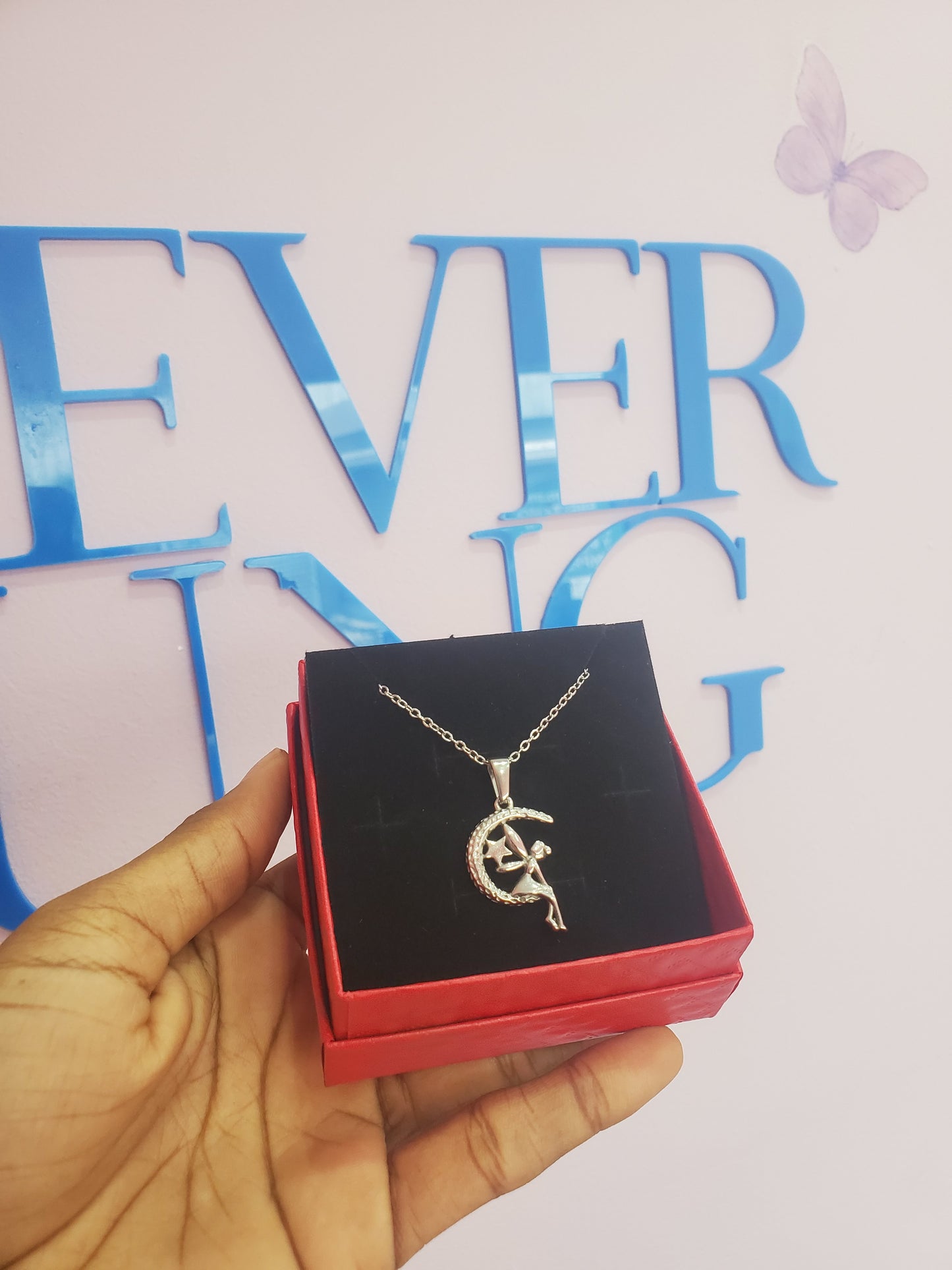 COLLAR SÓLIDO FAIRY TINKERBELL HADA MINIMALISTA