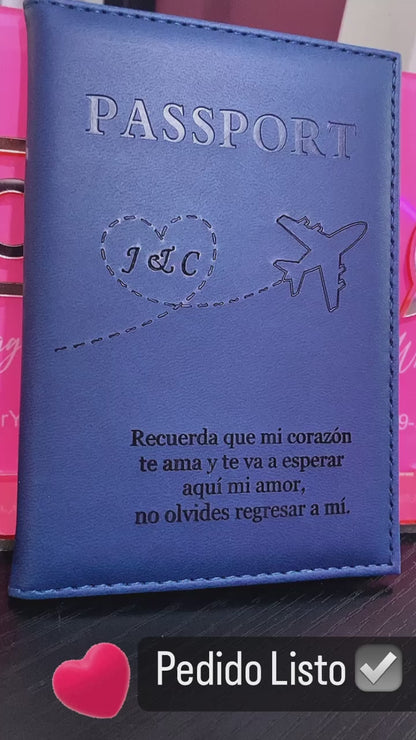 PORTA PASAPORTES PERSONALIZADOS SINTÉTICO