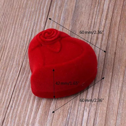 CAJA DE REGALO ANILLOS TERCIOPELO