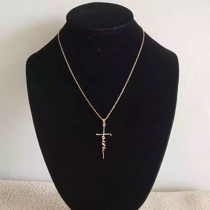 COLLAR DIJE DE FÉ  MINIMALISTA ♡†