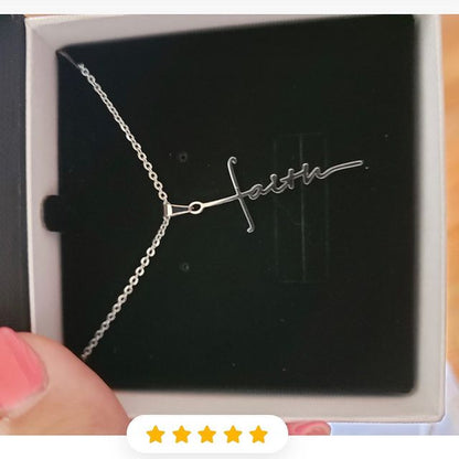 COLLAR DIJE DE FÉ  MINIMALISTA ♡†
