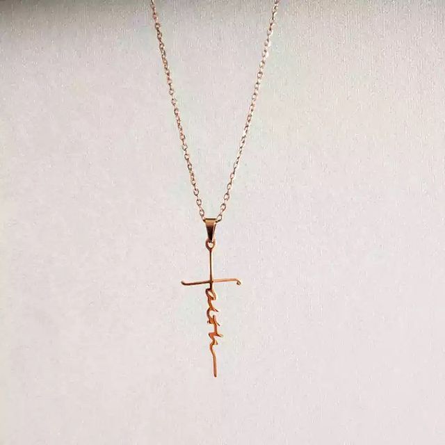 COLLAR DIJE DE FÉ  MINIMALISTA ♡†