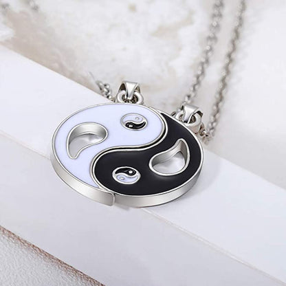 COLLARES DE PAREJA YIN YANG CON APERTURA