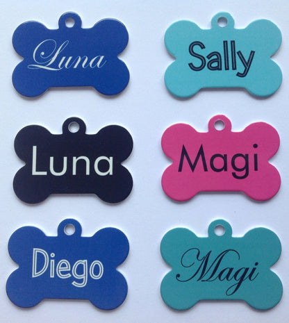 PLACA DE IDENTIFICACIÓN TAG PARA MASCOTAS PERROS PERSONALIZABLE