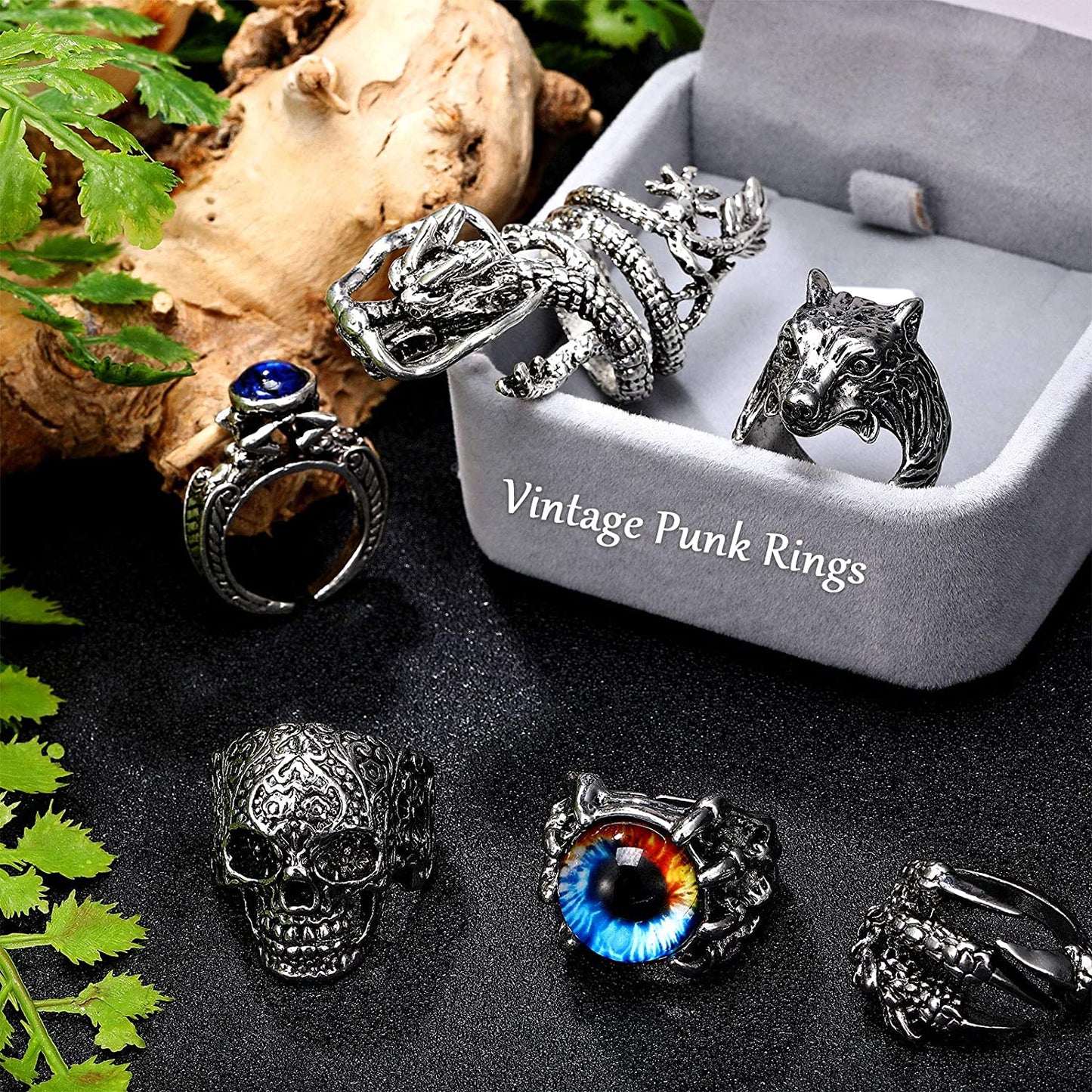 ANILLOS PUNK  VINTAGE DISEÑOS VARIOS