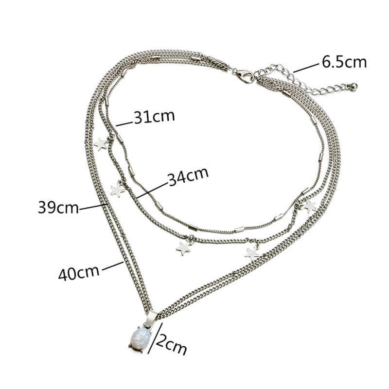 COLLAR CHOCKER MULTI CAPA OPAL 4 en 1