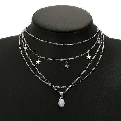 COLLAR CHOCKER MULTI CAPA OPAL 4 en 1