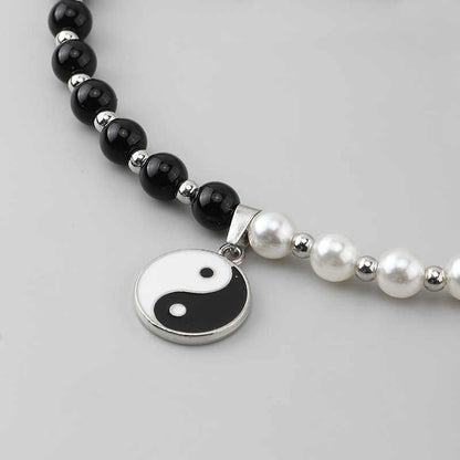 COLLAR CHOCKER DE PERLAS YIN YANG