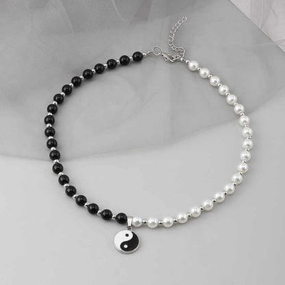 COLLAR CHOCKER DE PERLAS YIN YANG