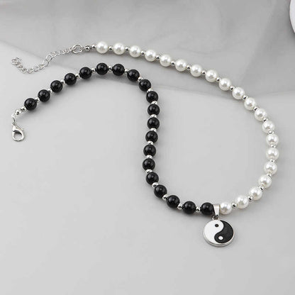 COLLAR CHOCKER DE PERLAS YIN YANG