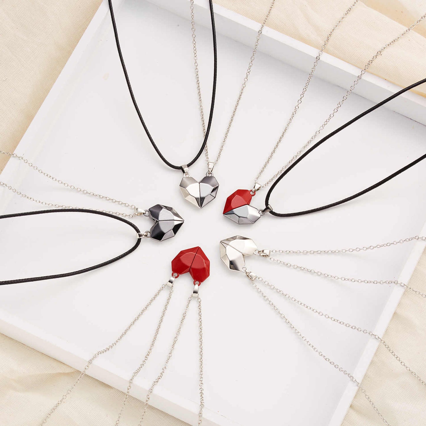 COLLARES MAGNÉTICOS DE IMÁN CORAZÓN