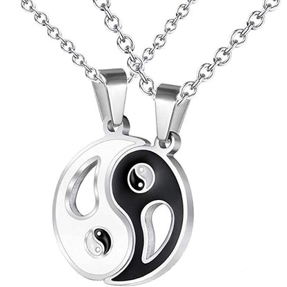 COLLARES DE PAREJA YIN YANG CON APERTURA