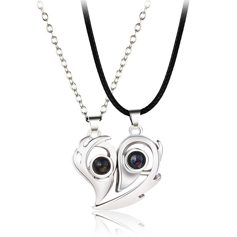 COLLARES MAGNÉTICOS DE IMÁN REFLEJAN TE AMO EN 100 IDIOMAS