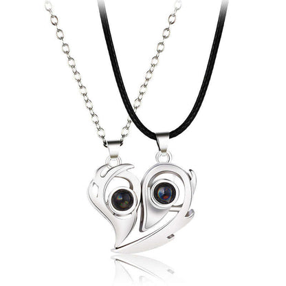 COLLARES MAGNÉTICOS DE IMÁN REFLEJAN TE AMO EN 100 IDIOMAS