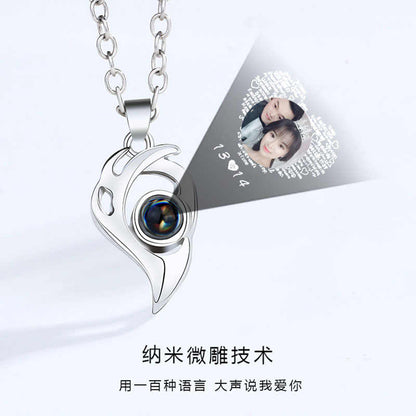 COLLARES MAGNÉTICOS DE IMÁN REFLEJAN TE AMO EN 100 IDIOMAS