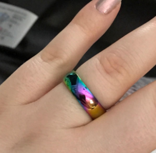 ANILLO ARCOÍRIS ACERO INOXIDABLE