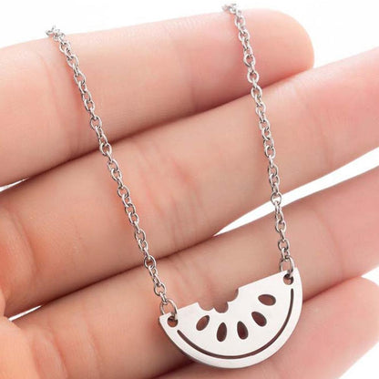COLLAR MINIMALISTA ACERO INOXIDABLE PLATEADO