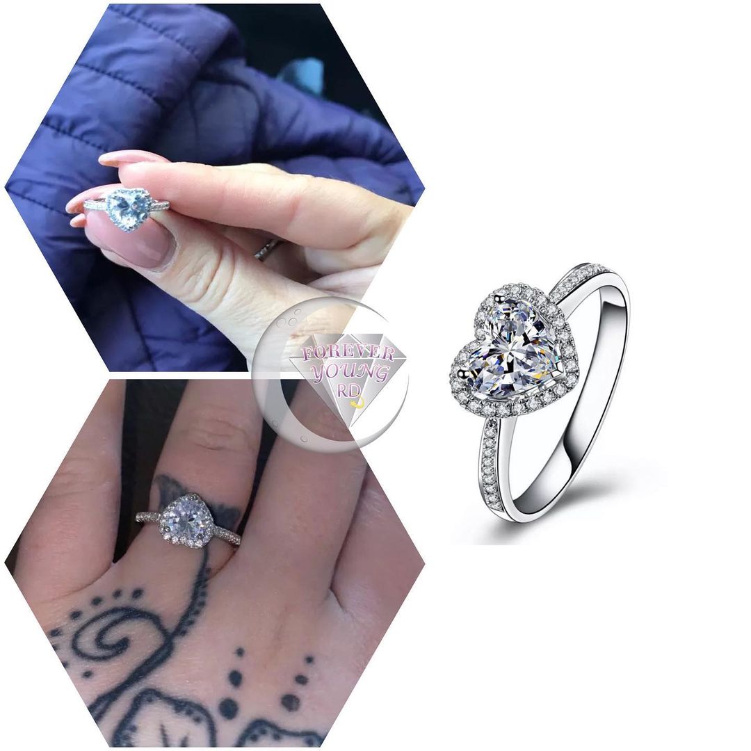 ANILLO CORAZÓN DE CRISTAL GRANDE