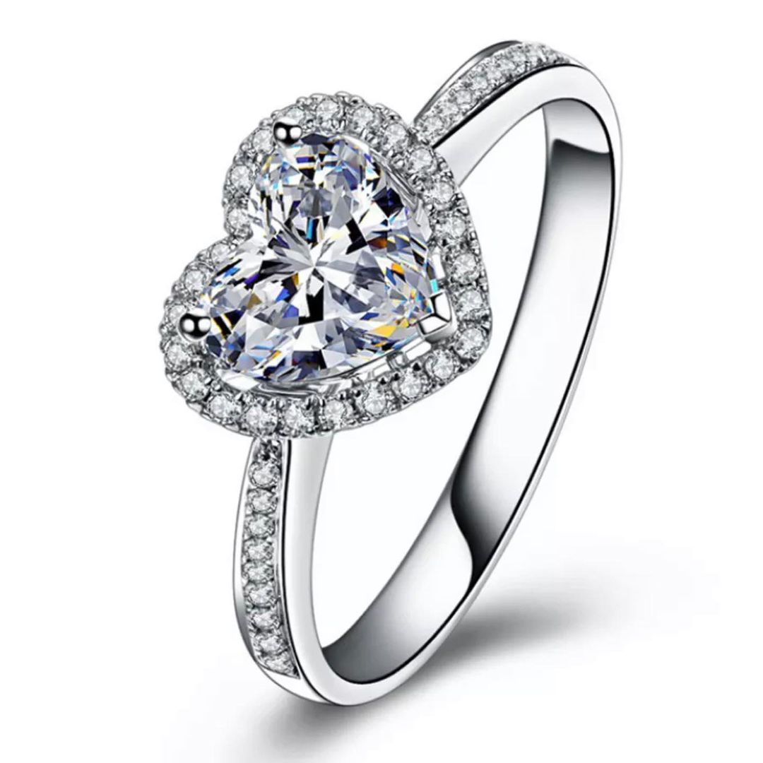 ANILLO CORAZÓN DE CRISTAL GRANDE