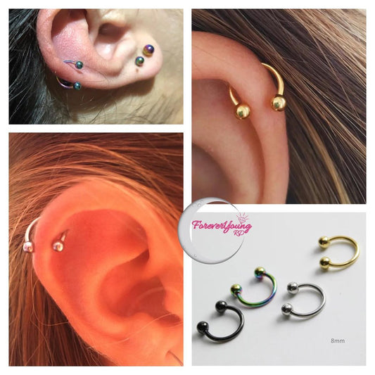 ARETES MINIMALISTAS CON PERFORACIÓN