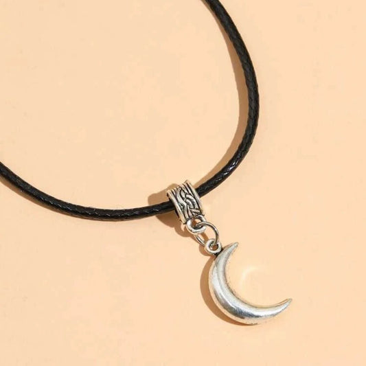 COLLAR LUNAR CORDÓN EN LEATHER