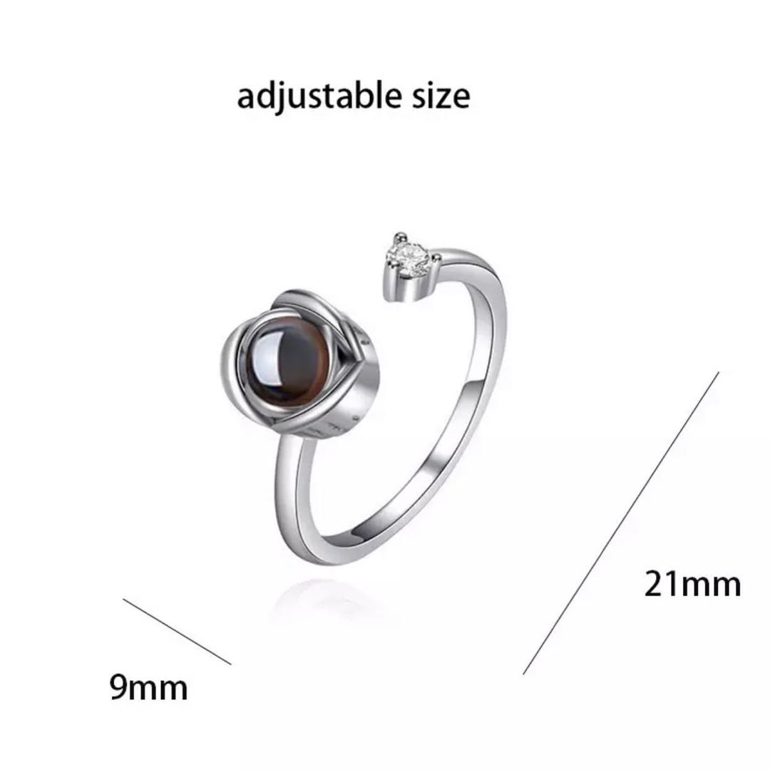 ANILLO TE AMO EN 100 IDIOMAS DIFERENTES