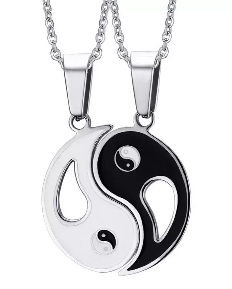 COLLARES DE PAREJA YIN YANG CON APERTURA