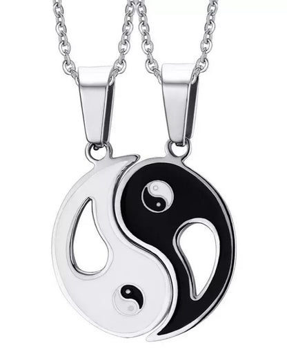 COLLARES DE PAREJA YIN YANG CON APERTURA