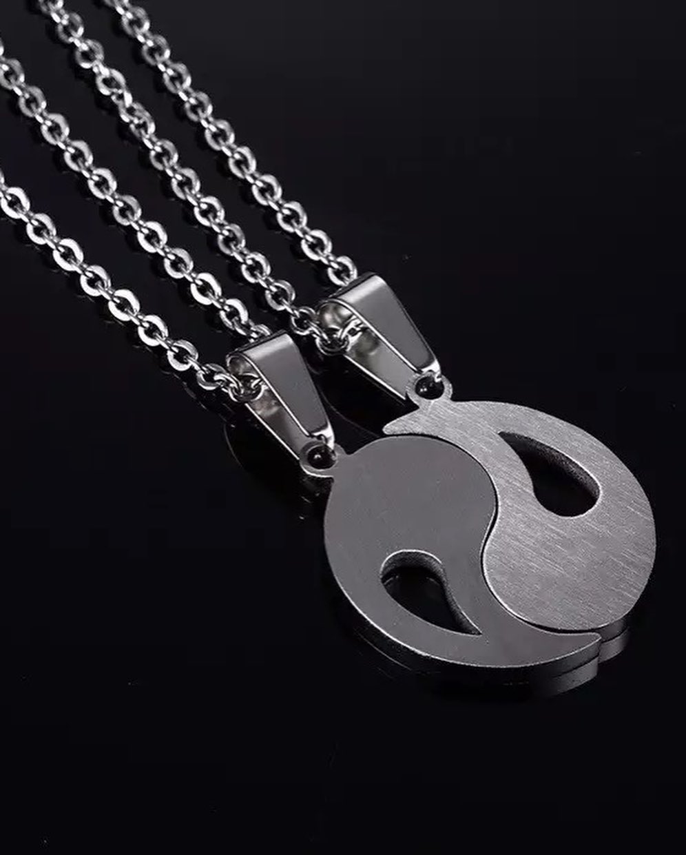 COLLARES DE PAREJA YIN YANG CON APERTURA