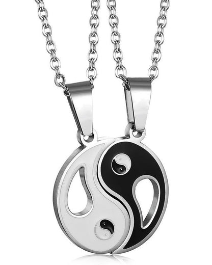 COLLARES DE PAREJA YIN YANG CON APERTURA