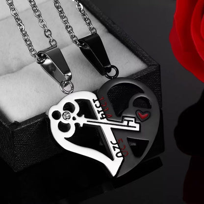 COLLARES CORAZÓN PARTIDO & LLAVE