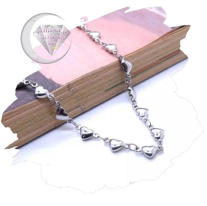 TOBILLERA CORAZONES MINIMALISTA