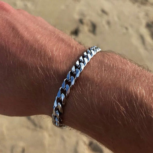 BRAZALETE CADENA ESTILO CUBANO