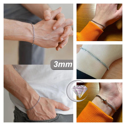 BRAZALETE CADENA ESTILO CUBANO