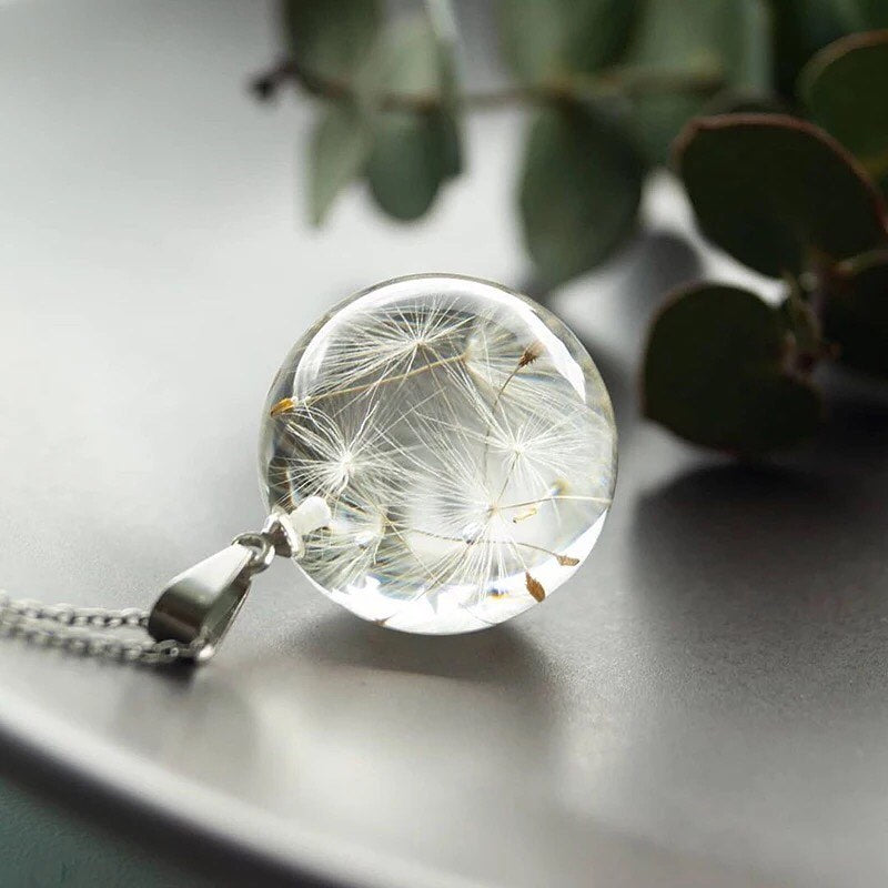 COLLAR CRISTAL DIENTE DE LEÓN