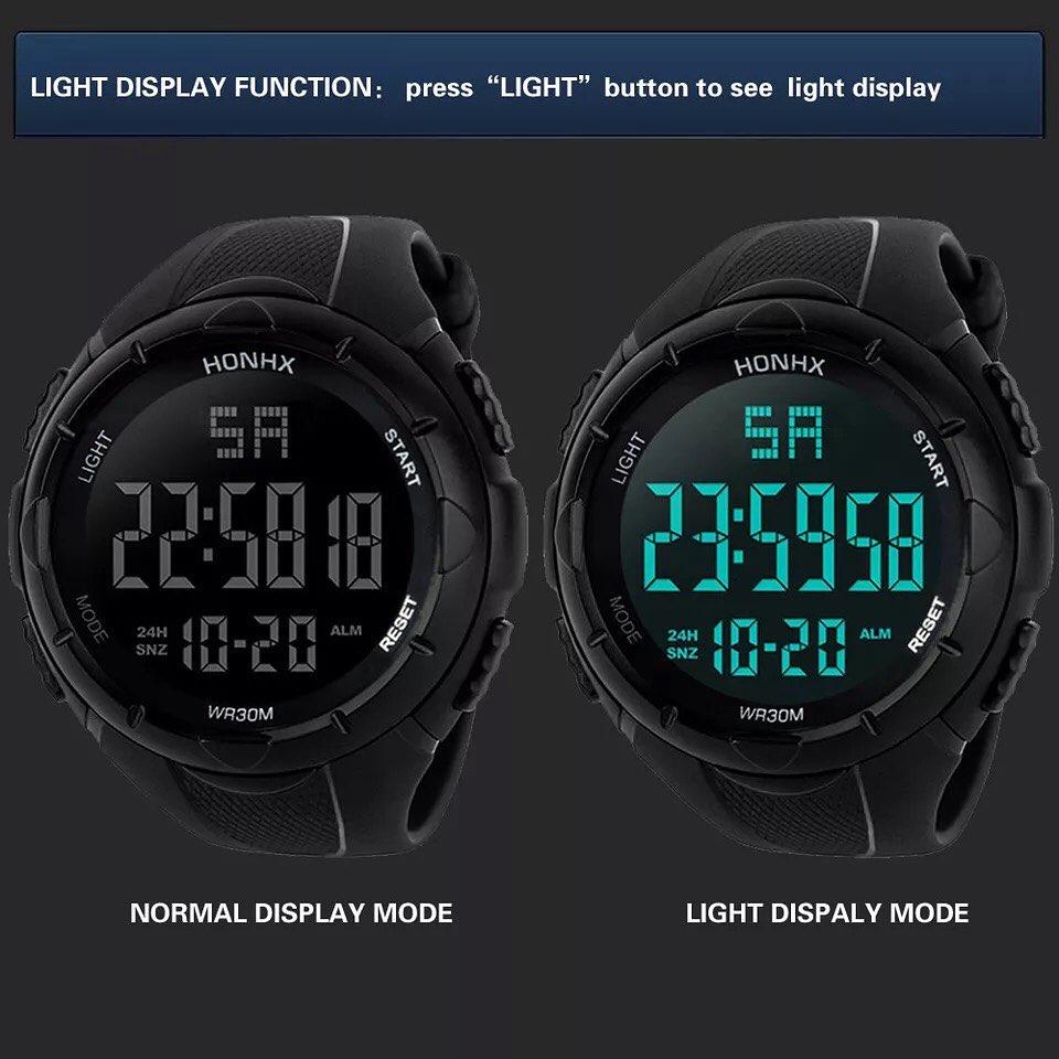 RELOJ DIGITAL HONHX A PRUEBA DE AGUA
