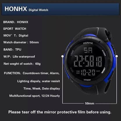 RELOJ DIGITAL HONHX A PRUEBA DE AGUA