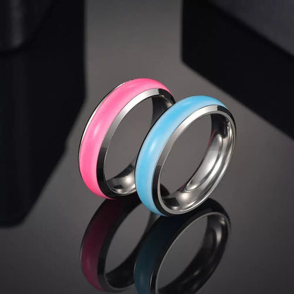 ANILLOS PAREJA BRILLAN EN LA OSCURIDAD