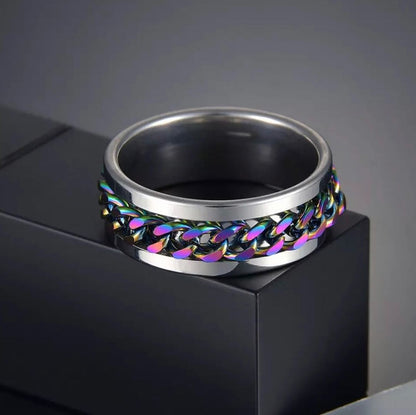 ANILLO CADENA ACERO INOXIDABLE
