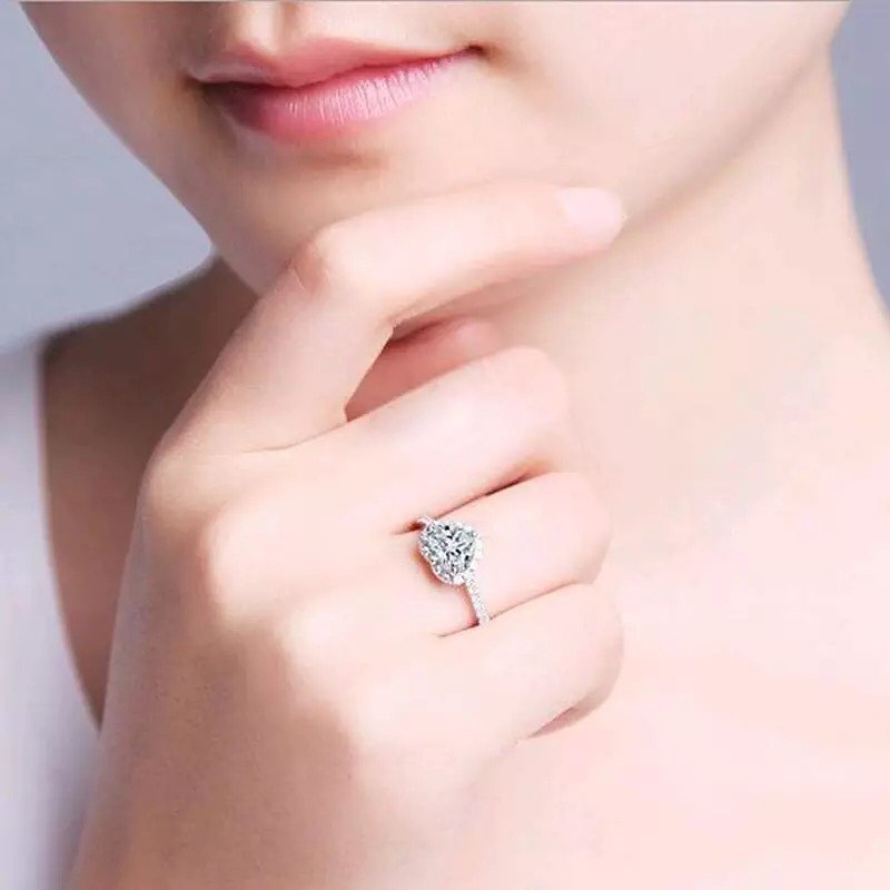 ANILLO CORAZÓN DE CRISTAL GRANDE