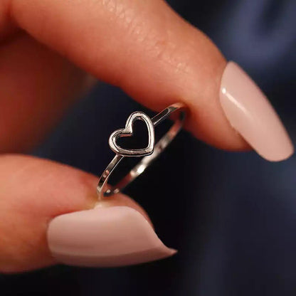 ANILLO LITTLE  HEART MINIMALISTA ACERO INOXIDABLE