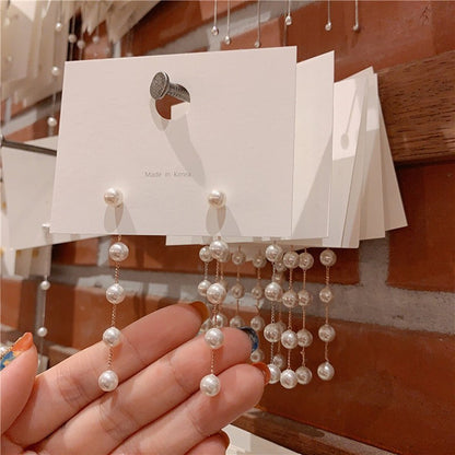 ARETES LARGOS DE PERLAS