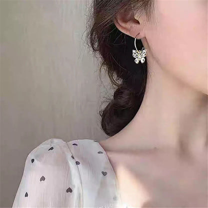 ARETES MARIPOSA CRISTAL