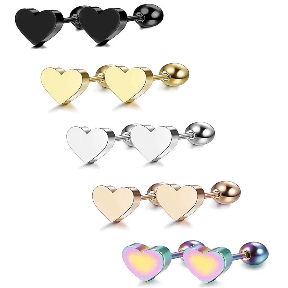 ARETES MINIMALISTAS CORAZON