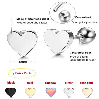 ARETES MINIMALISTAS CORAZON